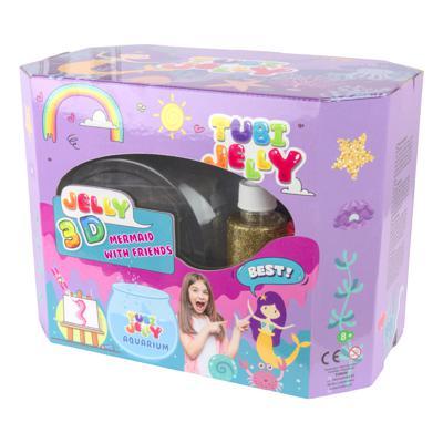 Tuban 8 spalvų Tubi Jelly rinkinys su nedideliu akvariumu - Undinė