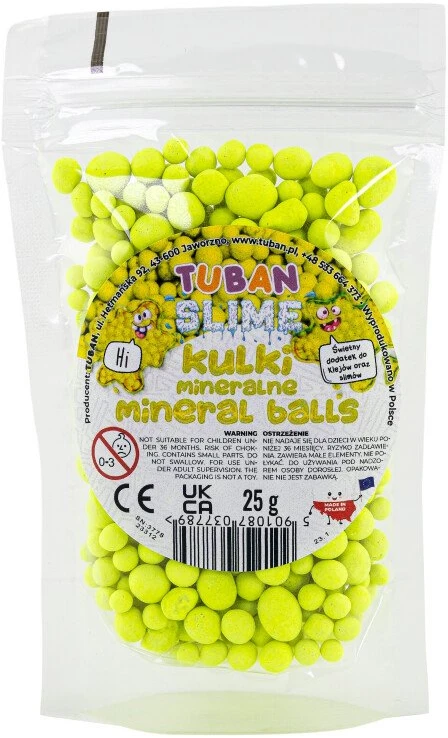 Tuban Mineraliniai rutuliukai - Geltona (25 g)