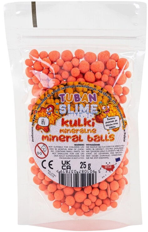 Teka Tuban Mineraliniai rutuliukai - Oranžinė (25 g)