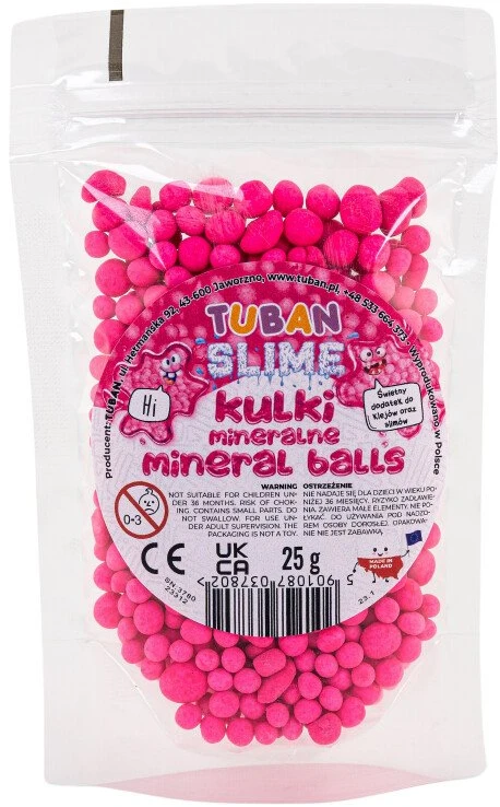 Tuban Mineraliniai rutuliukai - Rožinė (25 g)