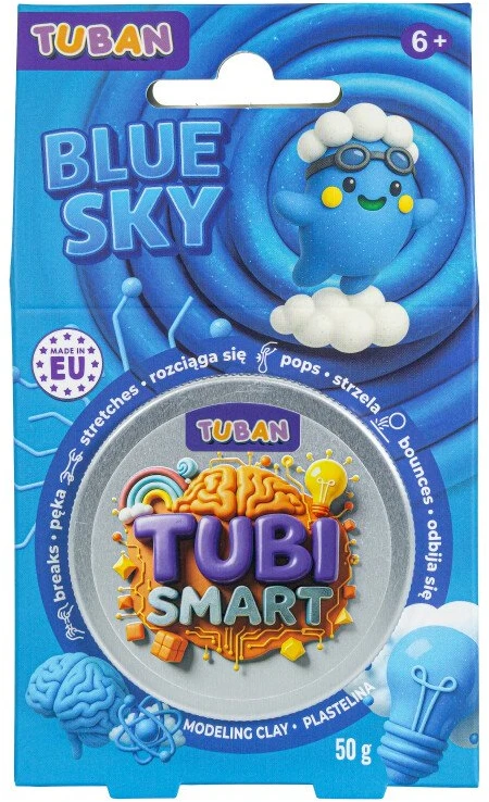 Tuban Tubi Smart - Modeliavimo masė - Mėlynas dangus (50 g)