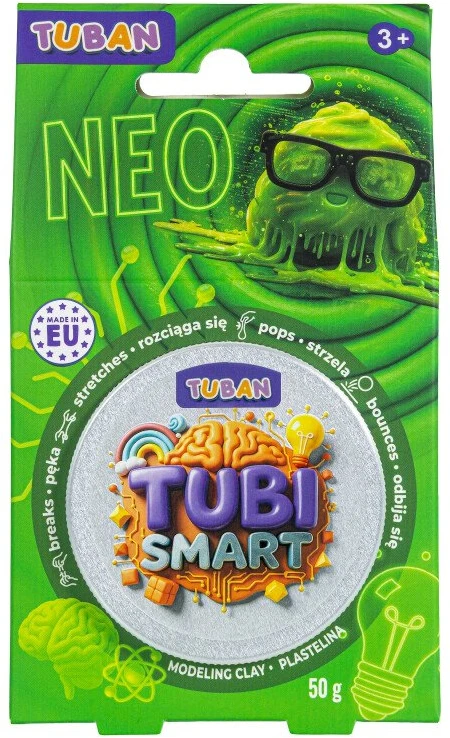 Tuban Tubi Smart - Modeliavimo masė - Neonas (50 g)