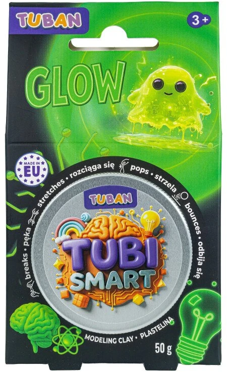 Tuban Tubi Smart - Modeliavimo masė - Šviečia tamsoje (50 g)