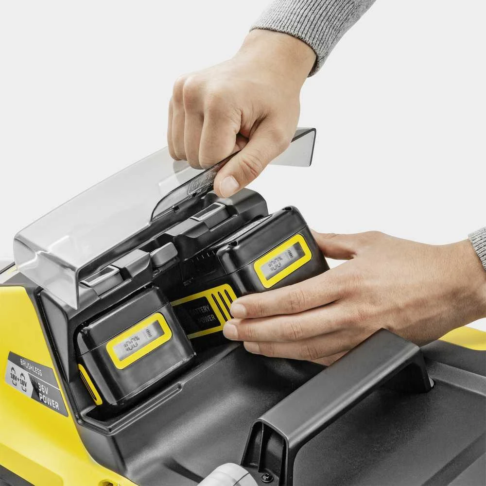 Akumuliatorinė vejapjovė Karcher LMO 5-18 Dual 2x18V be akumuliatoriaus ir kroviklio