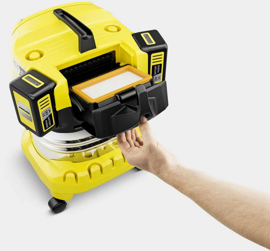 Kärcher Akumuliatorinis drėgno sauso valymo siurblys WD 4-18 S Dual Battery Set | 1.628-626.0