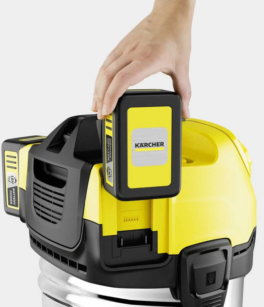 Kärcher Akumuliatorinis drėgno sauso valymo siurblys WD 4-18 S Dual Battery Set | 1.628-626.0