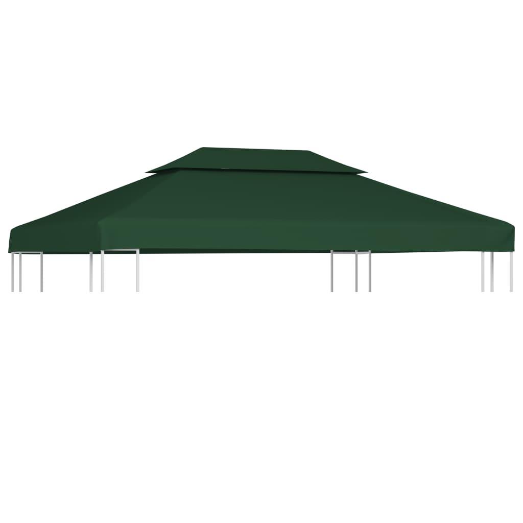 Pakait. pavėsinės uždangalas, 310g/m², žalios sp., 3x4m