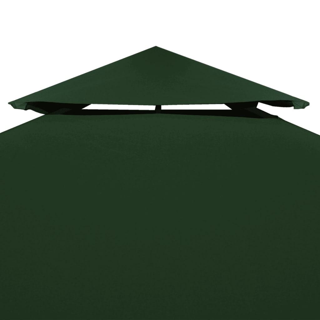 Pakait. pavėsinės uždangalas, 310g/m², žalios sp., 3x4m