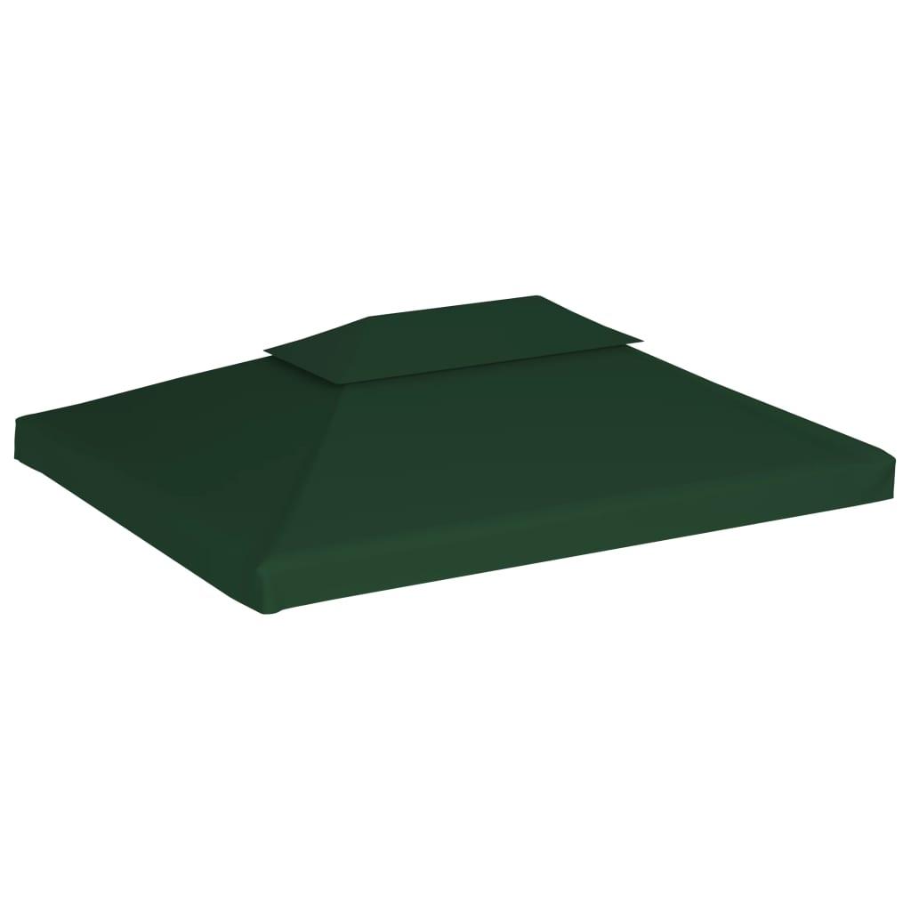 Pakait. pavėsinės uždangalas, 310g/m², žalios sp., 3x4m