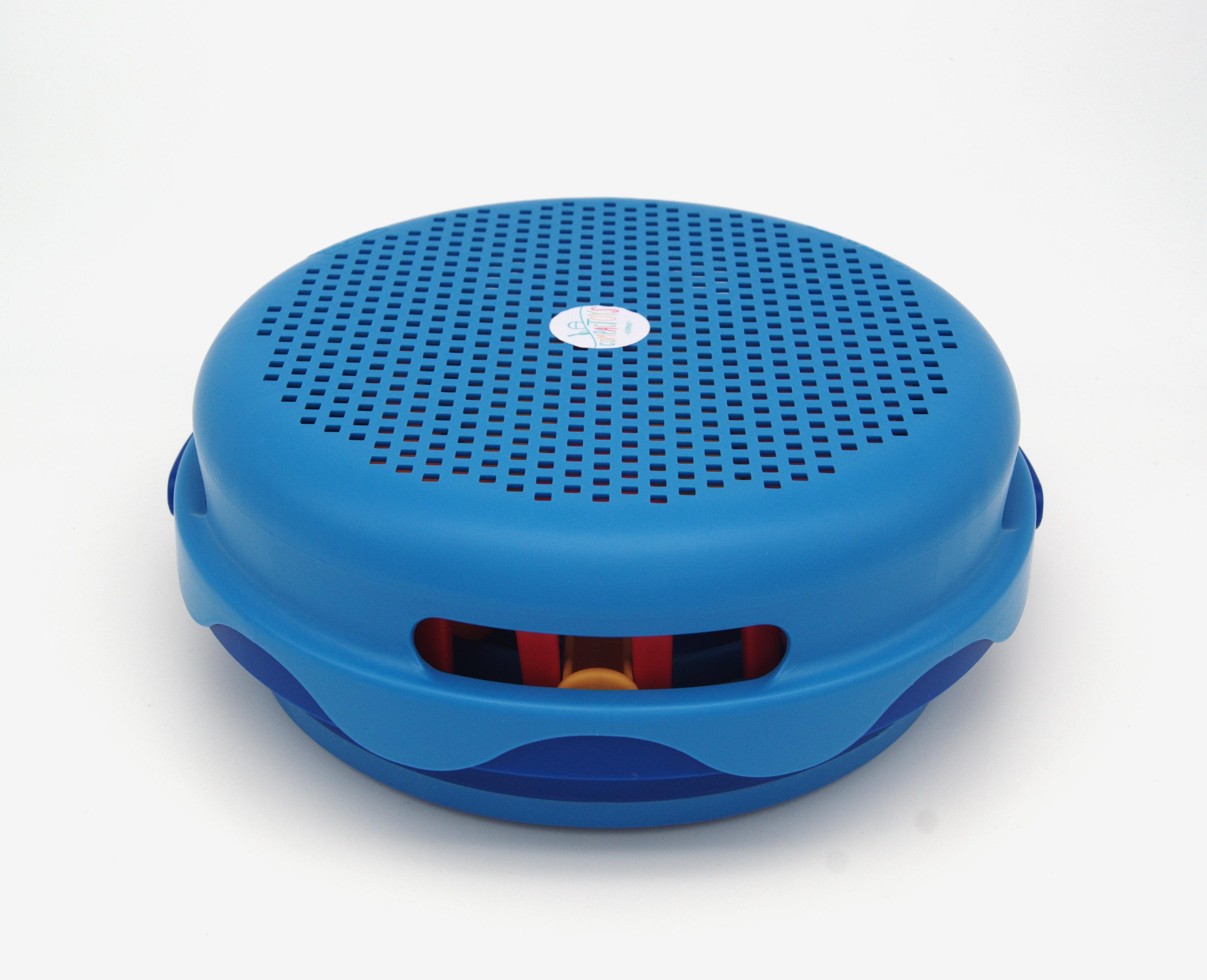 COMPACTOYS Kibirėlis su smėlio žaislais, mėlynas