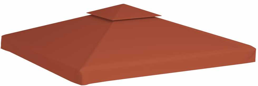 Pavėsinės uždangalas, 2 pakopų, terakota, 3x3m, 310 g/m²