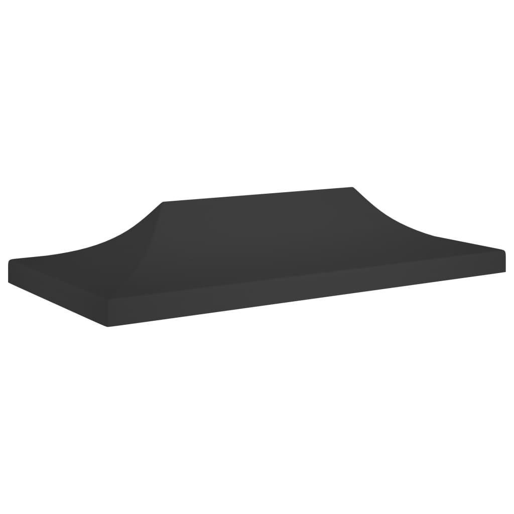 Proginės palapinės stogas, juodos spalvos, 6x3m, 270 g/m²