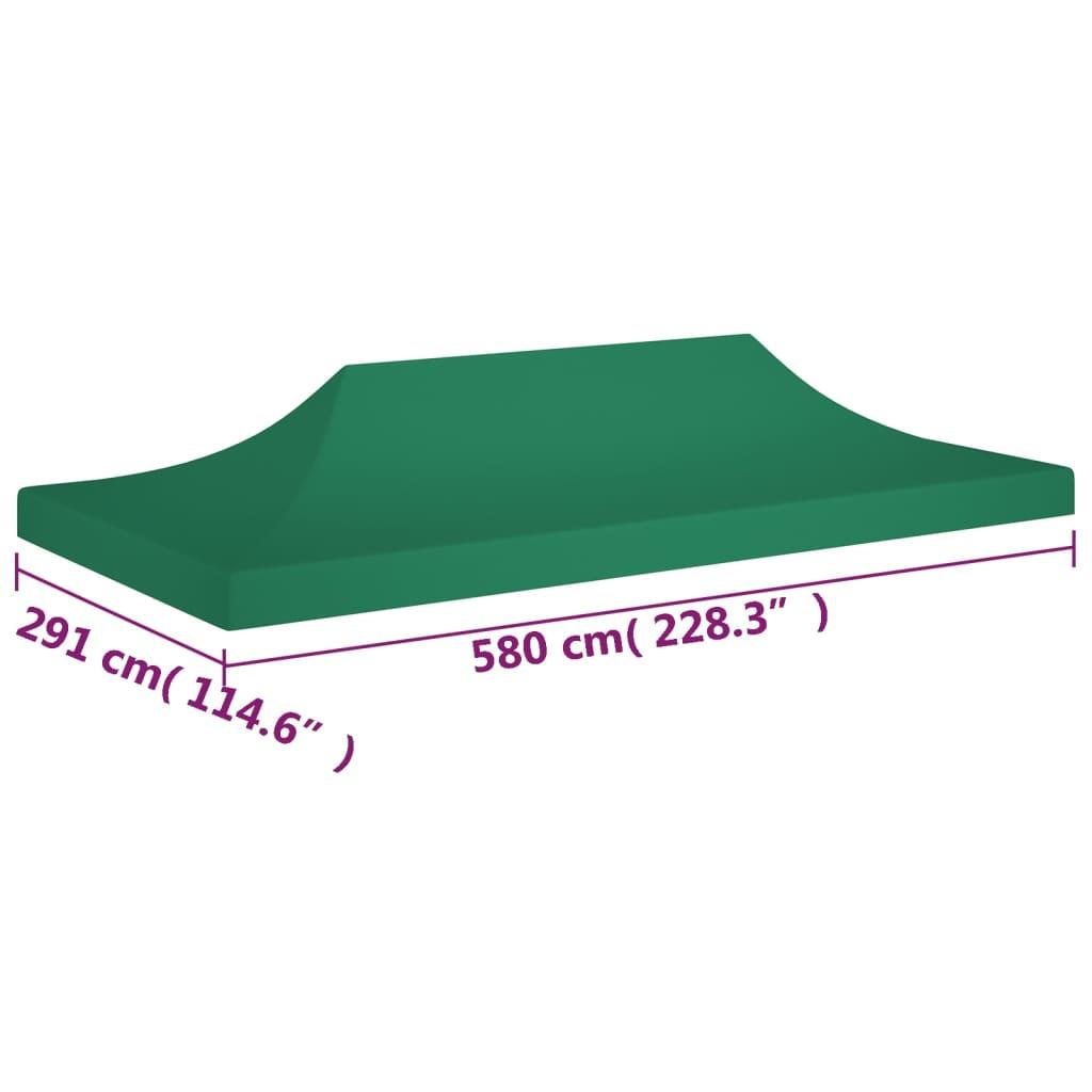 Proginės palapinės stogas, žalios spalvos, 6x3m, 270 g/m²