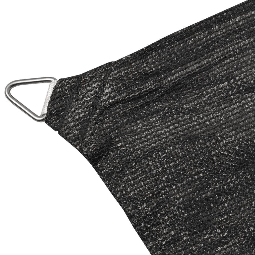 Tentas nuo saulės, antracito sp., 2x2 m, hdpe, kvadrato formos