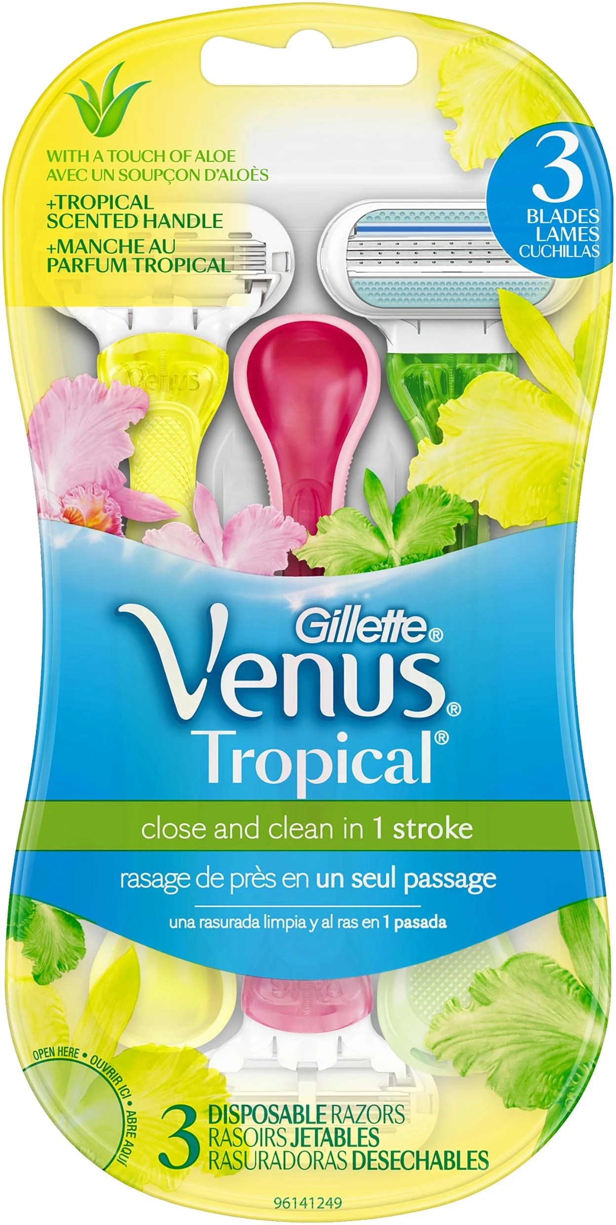P&G Gillette Venus Tropical Skustuvai 3vnt.