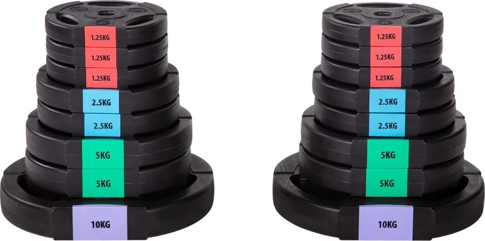 3 dalių hantelių ir štangų rinkinys HMS SGSP60 62kg