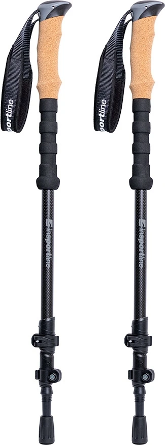 3-Piece Carbon Trekking Poles inSPORTline Portello