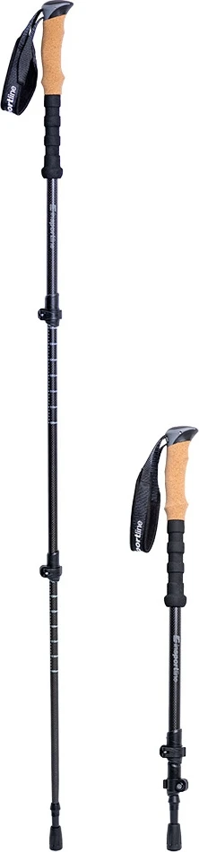 3-Piece Carbon Trekking Poles inSPORTline Portello
