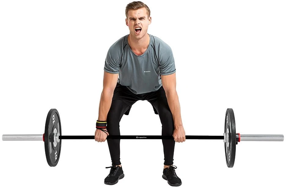 50 mm olimpinis grifas su guoliais tinkamas mėtymui 220 cm (apkrova iki 450 kg) inSPORTline OB-86 MTBH4