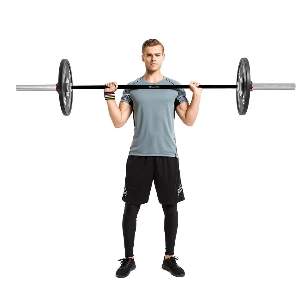 50 mm olimpinis grifas su guoliais tinkamas mėtymui 220 cm (apkrova iki 450 kg) inSPORTline OB-86 MTBH4
