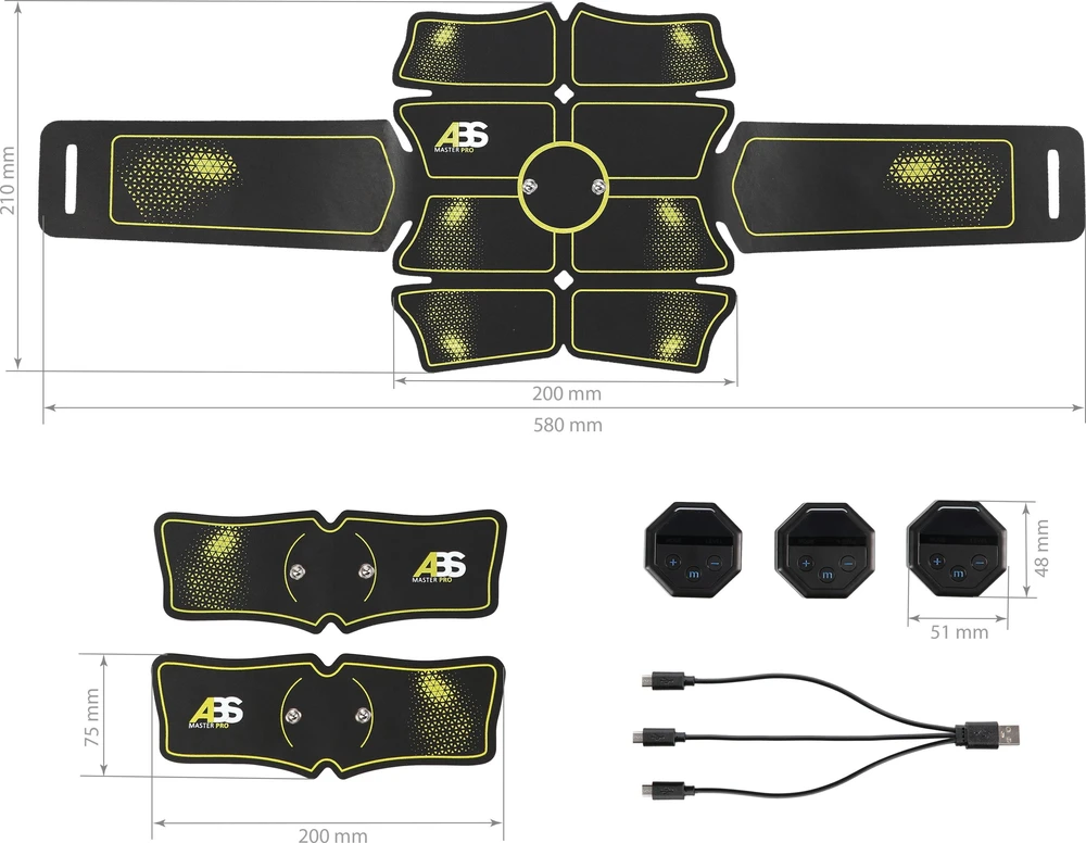 HMS ABS Master Pro Super elektrostimuliatorius pilvo raumenims