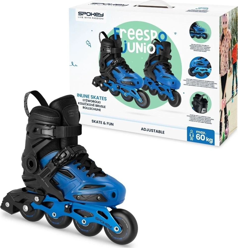 Spokey Freespo Jr SPK-944660 riedučiai, dydis 35–38