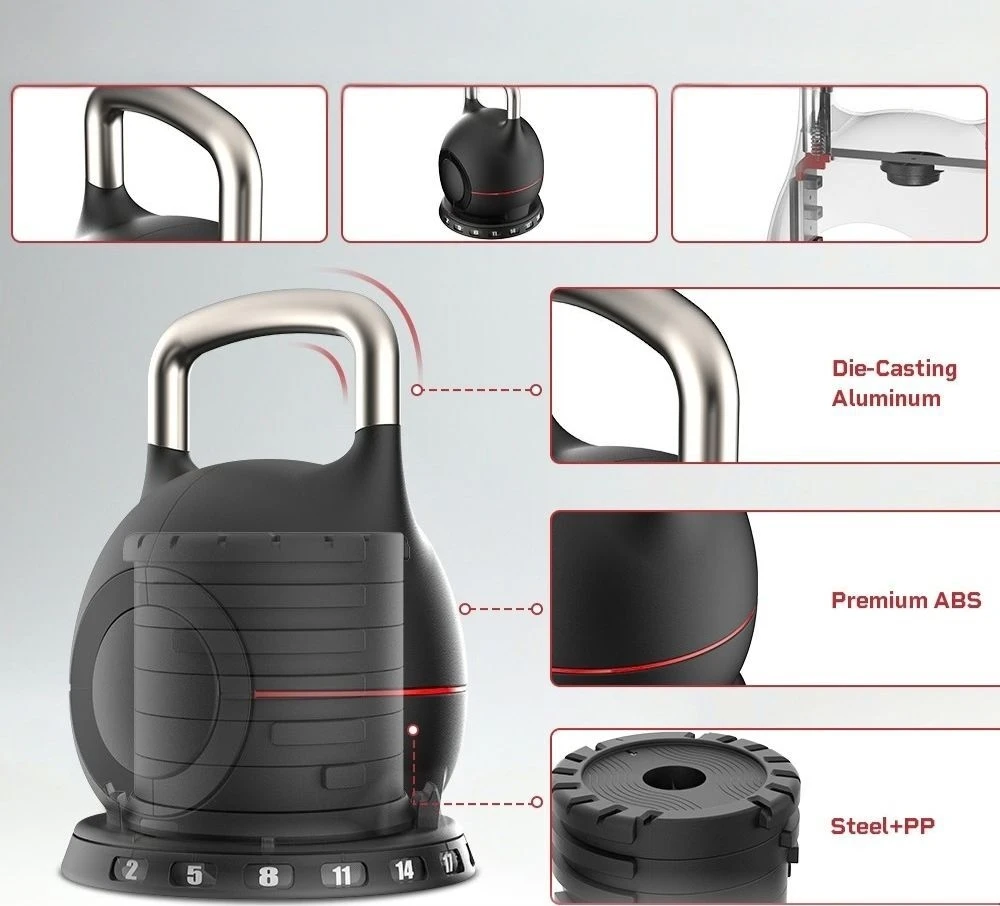 Adjustable Kettlebell inSPORTline Xtrabell 2–20 kg