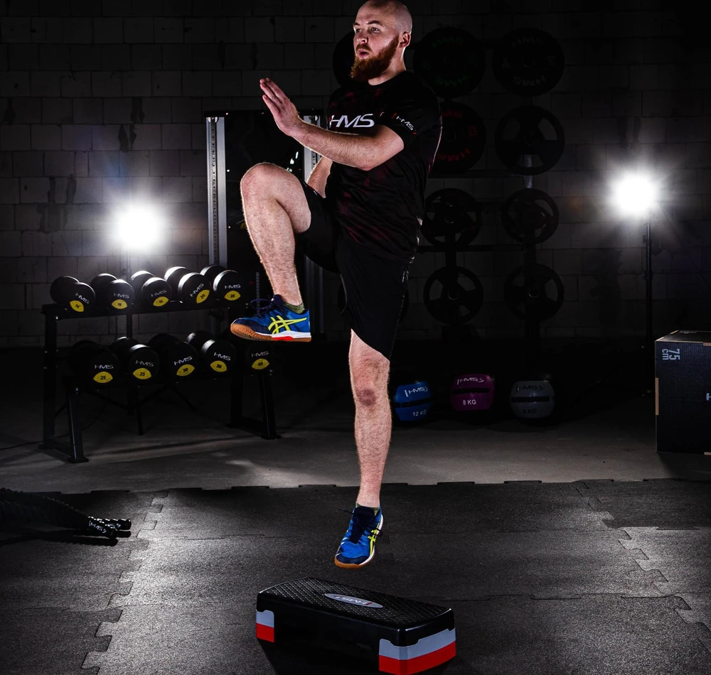 Aerobikos žingsnis HMS AS003, juodas-raudonas