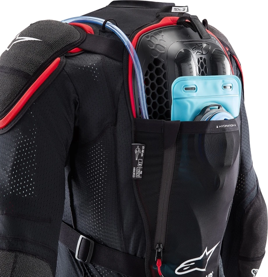 Oro pagalvės liemenė Alpinestars Tech-Air Off-Road System, juoda/raudona