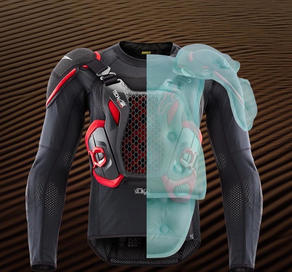 Oro pagalvės liemenė Alpinestars Tech-Air Off-Road System, juoda/raudona