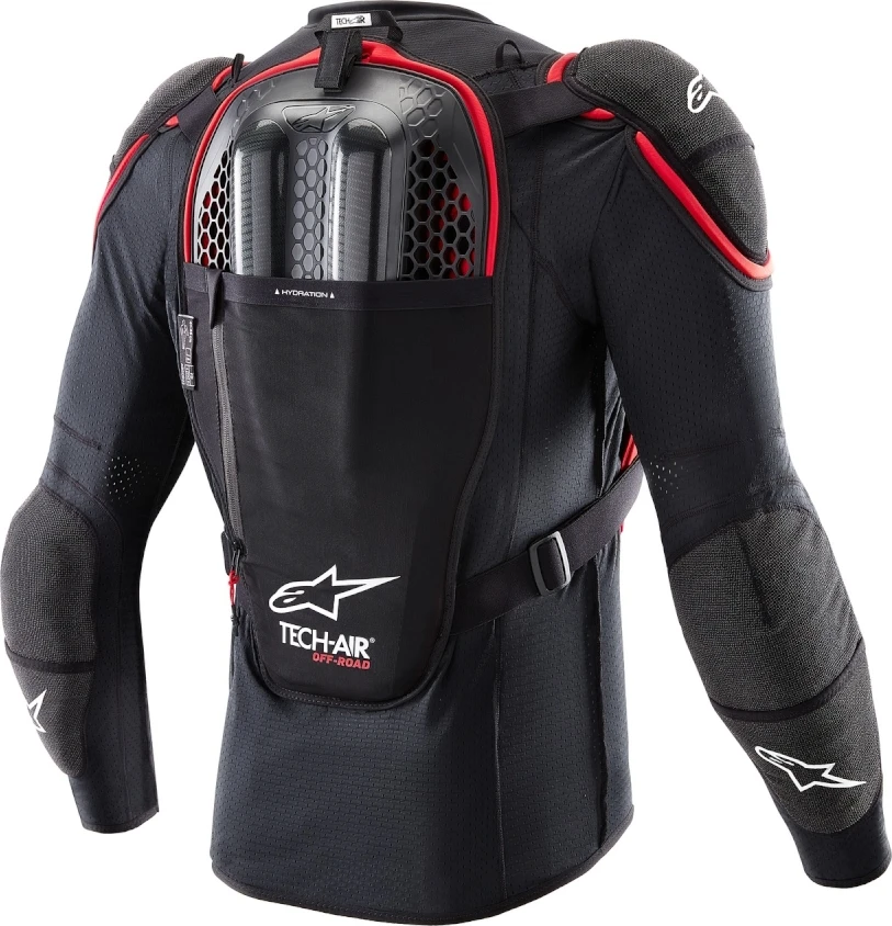 Oro pagalvės liemenė Alpinestars Tech-Air Off-Road System, juoda/raudona