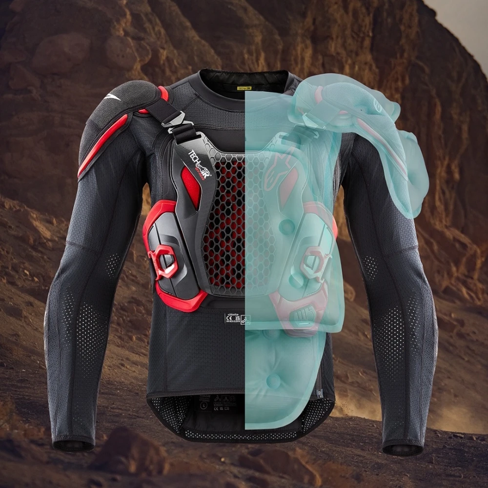 Oro pagalvės liemenė Alpinestars Tech-Air Off-Road System, juoda/raudona
