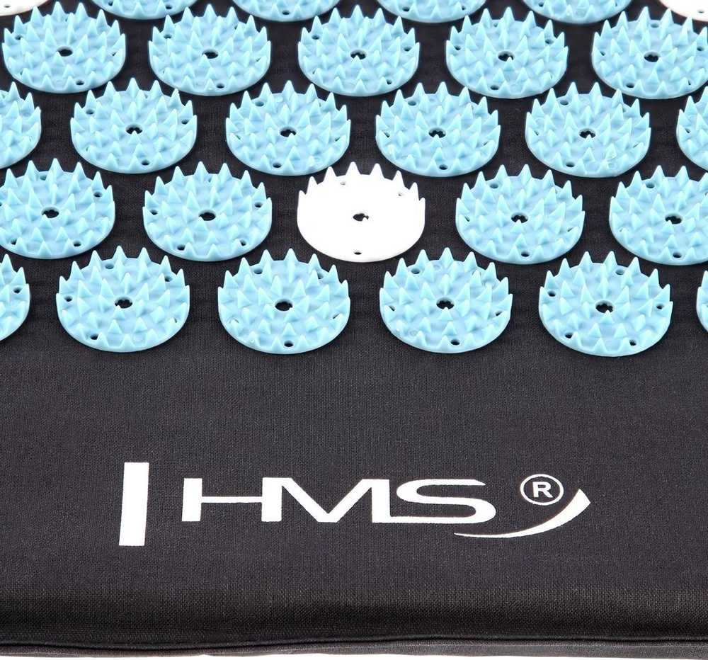 Masažinis akupresūros kilimėlis HMS AKM10, juodas