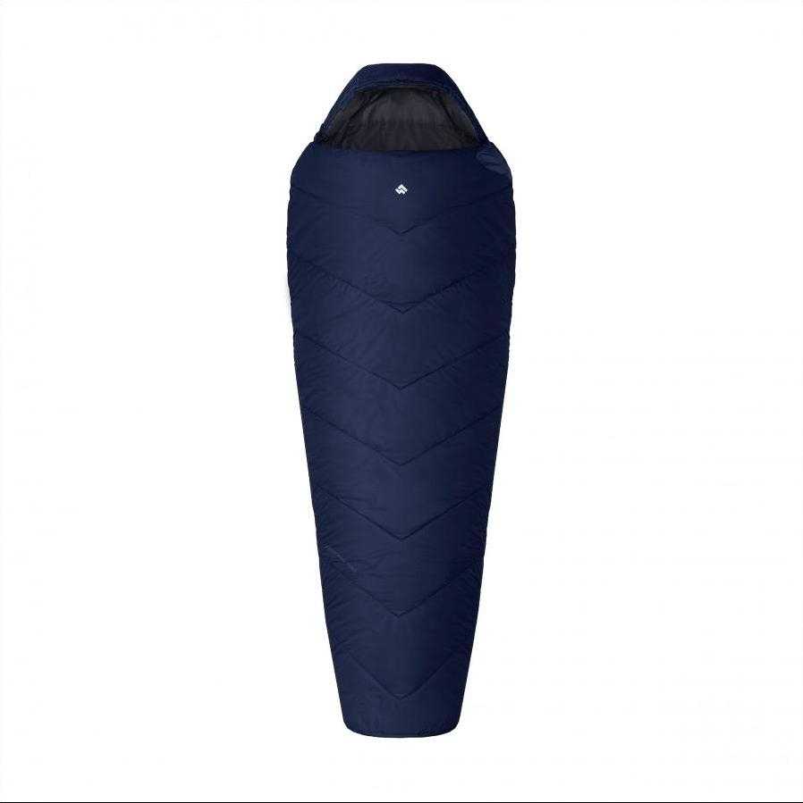 Alpinus Fiber Pro 1500 miegmaišis kairėje, tamsiai mėlyna