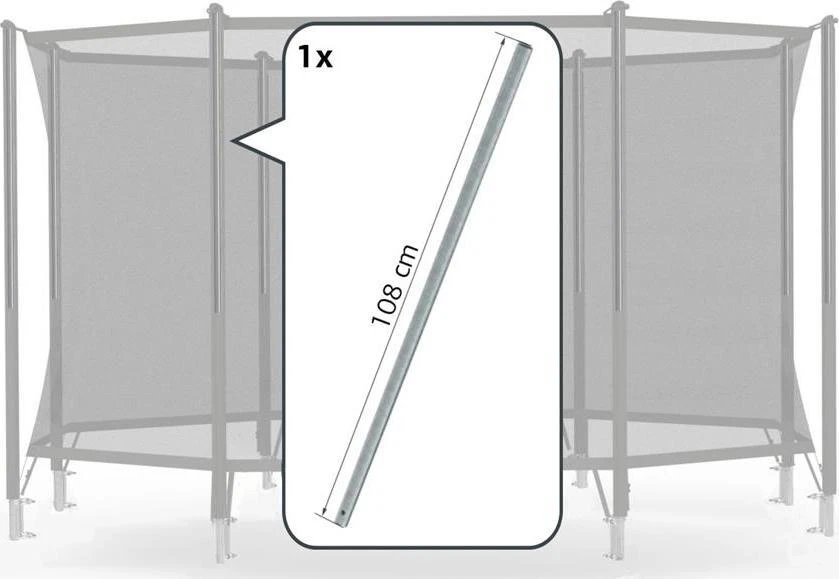 Apsauginio tinklo Comfort viršutinis vamzdis Berg, 108cm