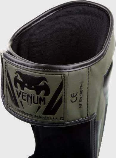 Blauzdų apsaugos Venum Elite Standup – chaki/juoda