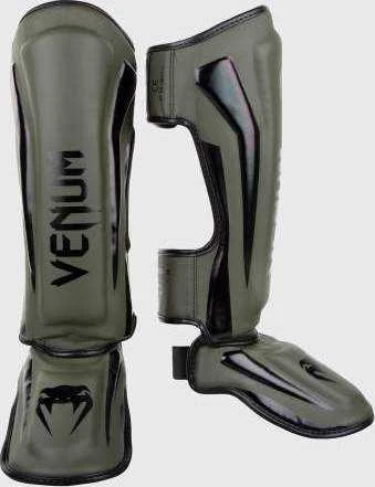 Blauzdų apsaugos Venum Elite Standup – chaki/juoda