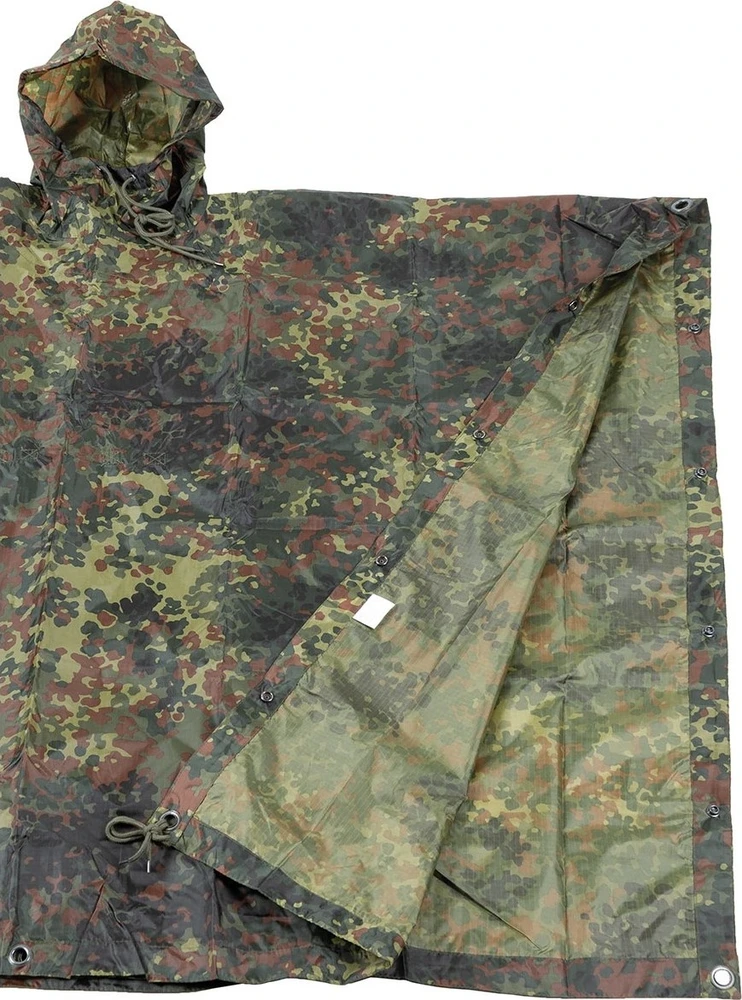 MFH Rip Stop lietpaltis-poncho - BW Camo