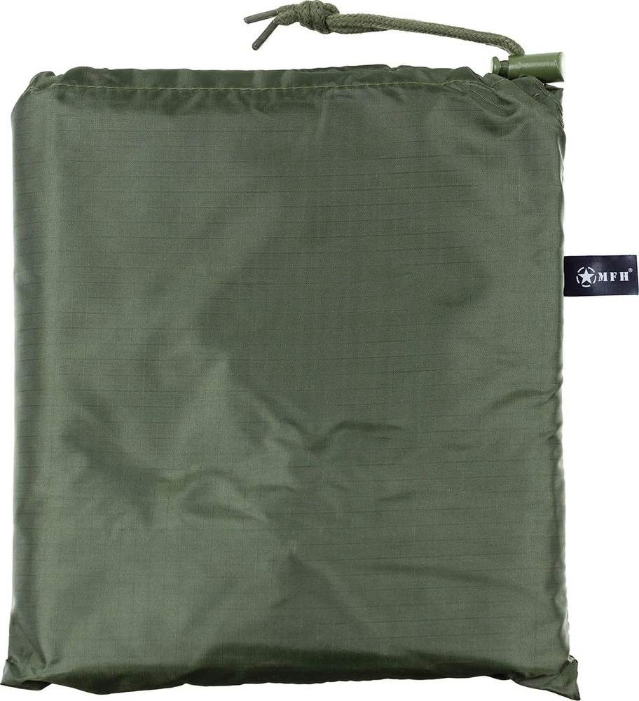 Lietpaltis poncho MFH Rip Stop, žalias