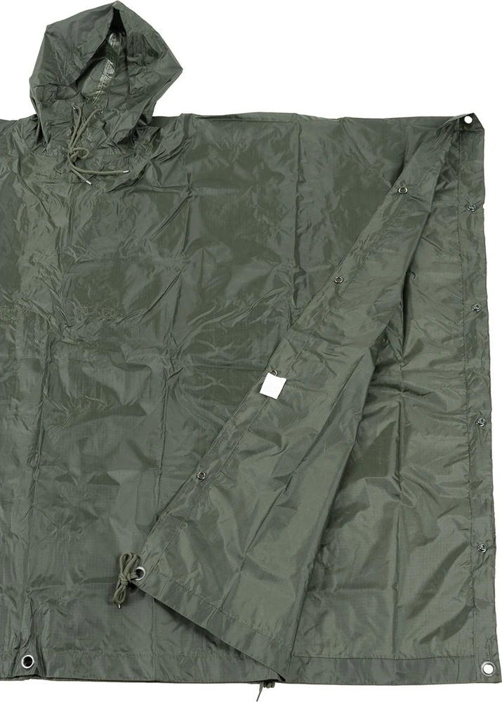 Lietpaltis poncho MFH Rip Stop, žalias