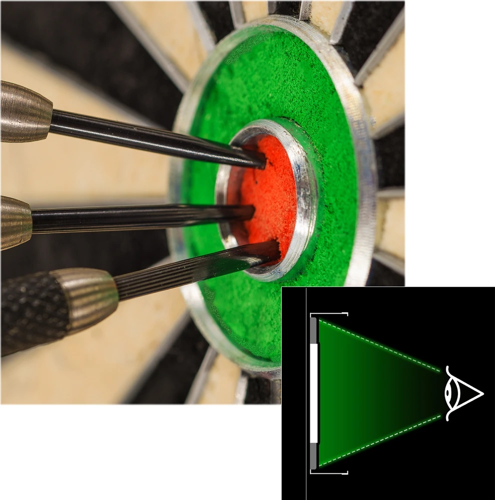 Apšvietimas taikiniui Winmau Plasma