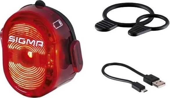SIGMA AURA 80 USB priekinis žibintas + NUGGET II galinis žibintas