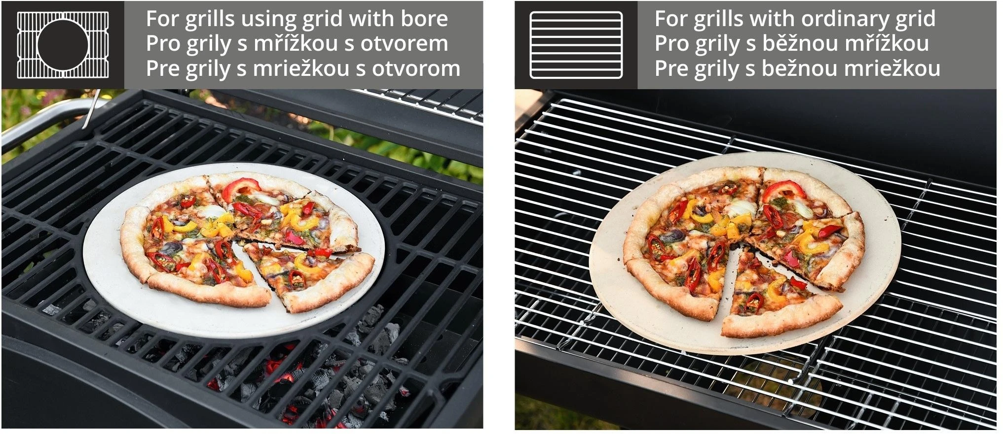 Apvali griliaus lėkštė Cattara Pizza (griliams 13040,13043)
