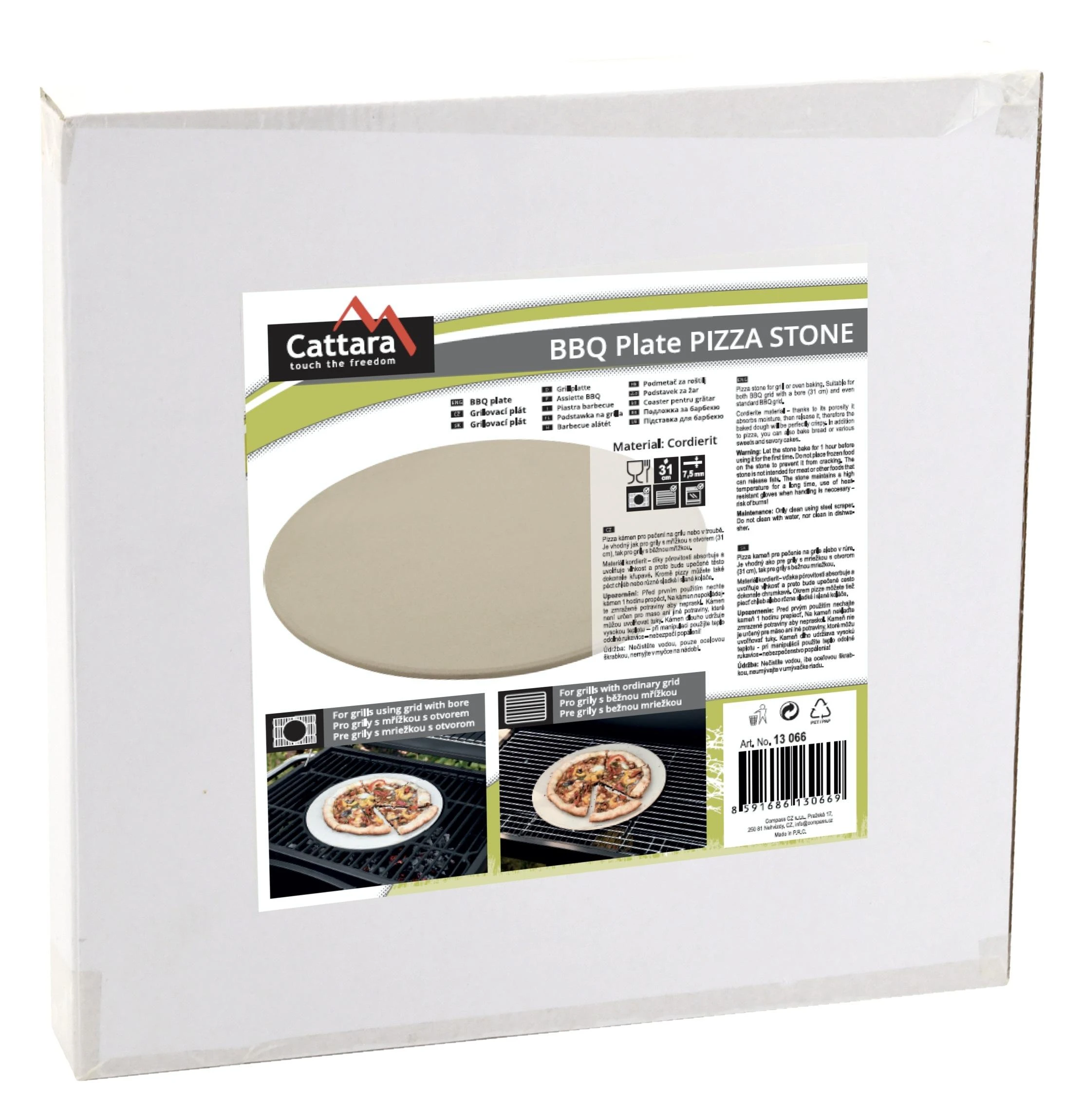 Apvali griliaus lėkštė Cattara Pizza (griliams 13040,13043)