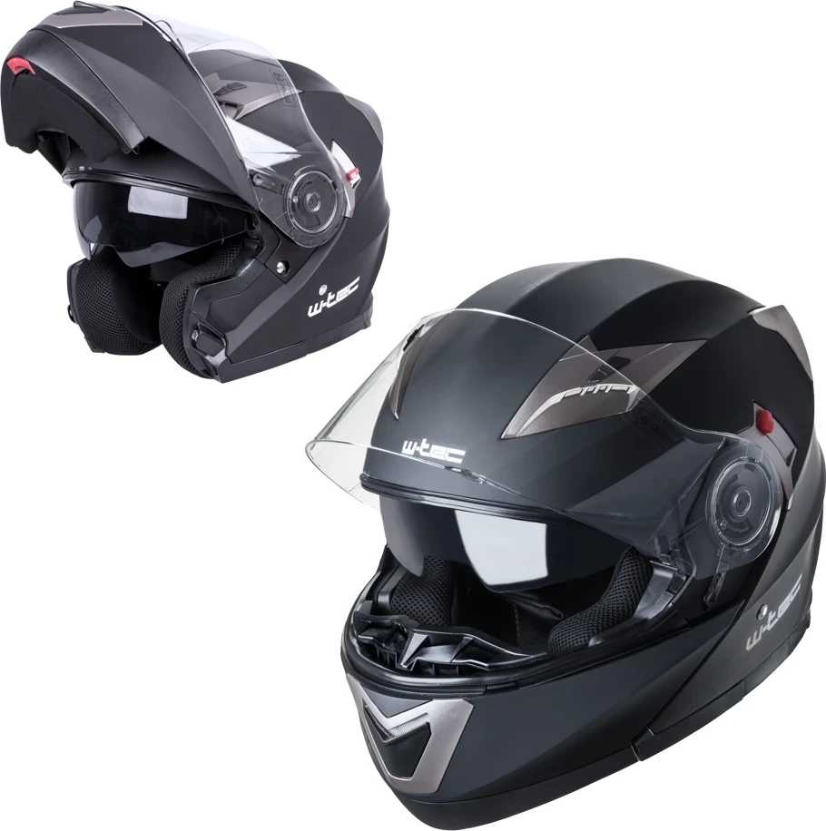 Atverčiamas motociklininko šalmas W-TEC Pezzon