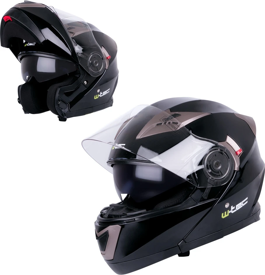 Atverčiamas motociklininko šalmas W-TEC Pezzon
