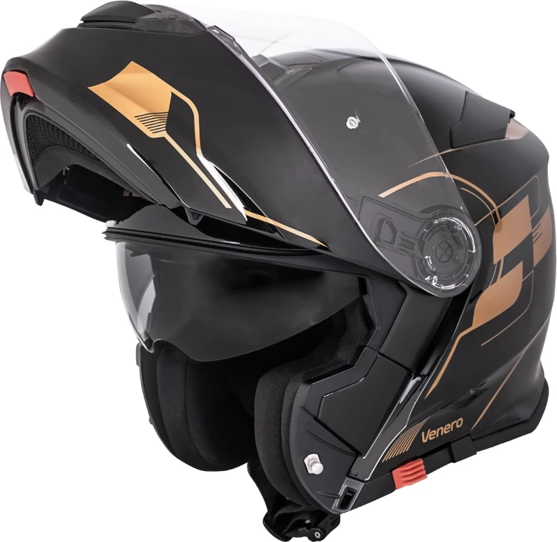 Atverčiamas motociklininko šalmas W-TEC Venero