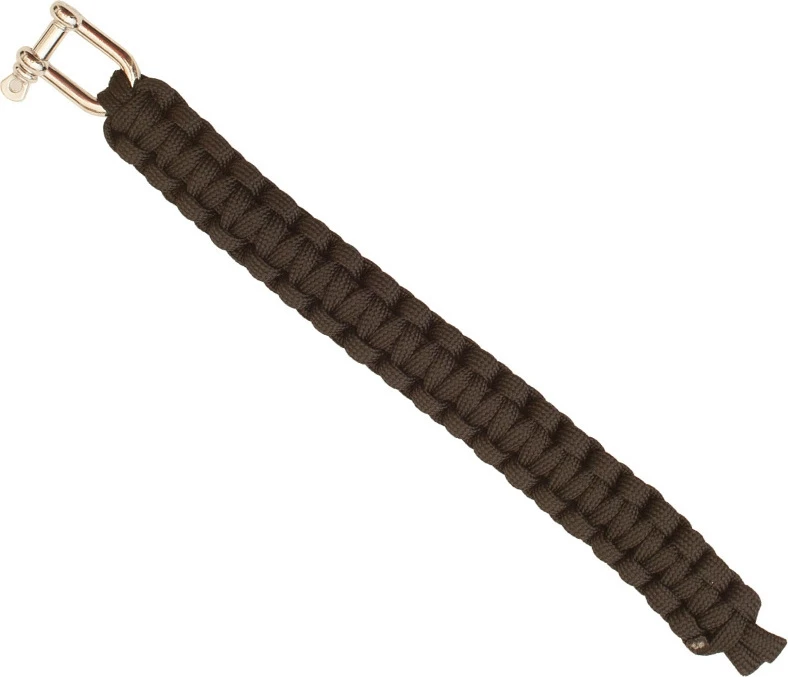 Apyrankė iš parašiutų virvės Highlander, Metal Clasp, juodas