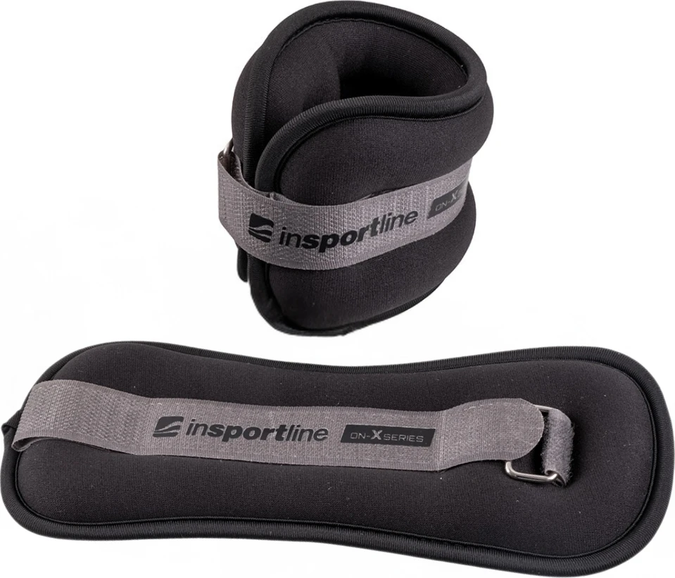 Kulkšnių / riešų svarmenys inSPORTline ON-X Neoprener 2 x 2kg