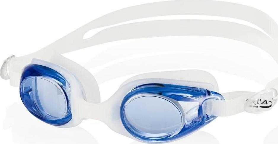 Plaukimo akiniai Aqua-Speed Ariadna balti ir mėlyni 61 034